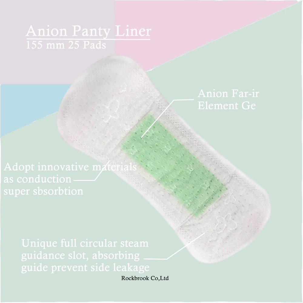2 Boxes 155 cm Panty Liner Women Feminine Hygiene Anion Cotton Sanitary