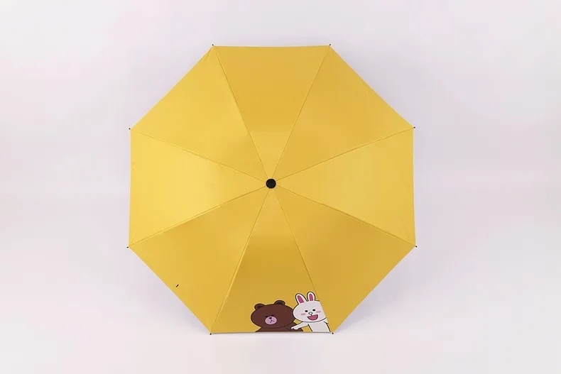 Модный мужской зонт от дождя и солнца женские большие ветрозащитные зонты, дождь для мужчин черное покрытие 8 кости неавтоматический зонтик