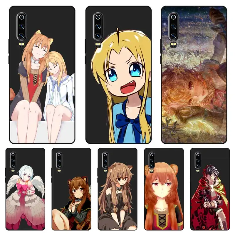 P222 The Shield Hero Black Silicone Case Cover For Huawei P8 P9 P10 P20 P30 Lite Pro P Smart Plus 2017 2019 |