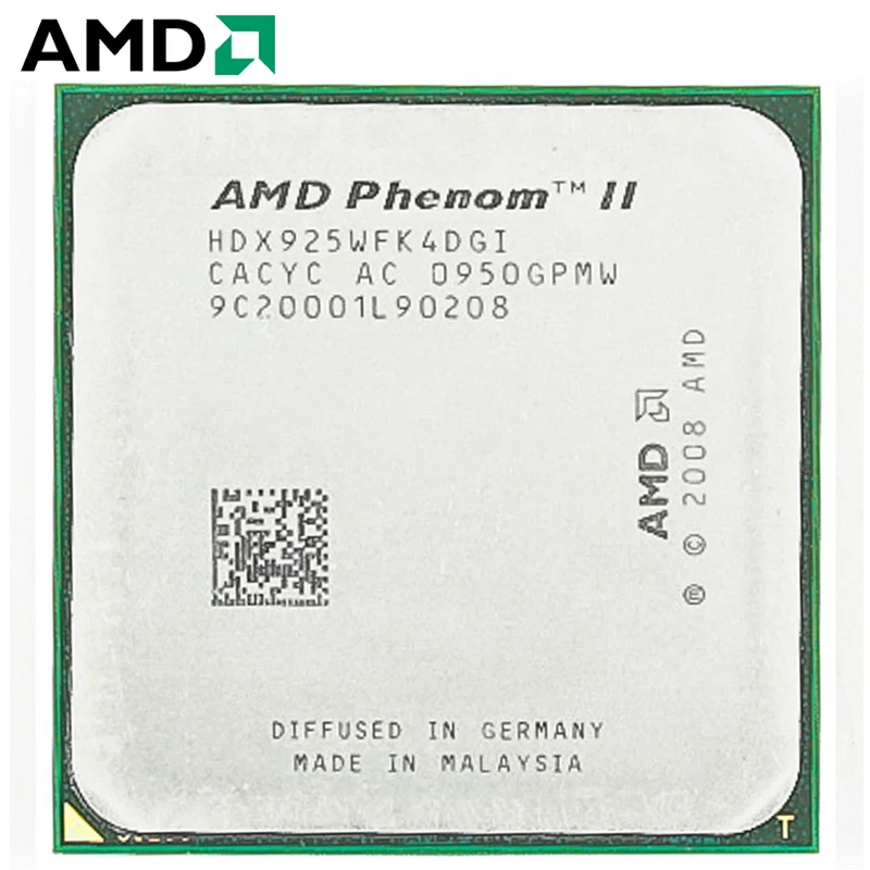 AMD Phenom II X4 925 HDX925WFK4DGI CPU Socket AM3 95W 2.8GHz 938-pin Quad-Core Desktop Processor CPU X4 925 socket am3 AMD Phenom II X4 925 HDX925WFK4DGI CPU Socket AM3 95W 2.8GHz 938-pin Quad-Core Desktop Processor CPU X4 925 socket am3