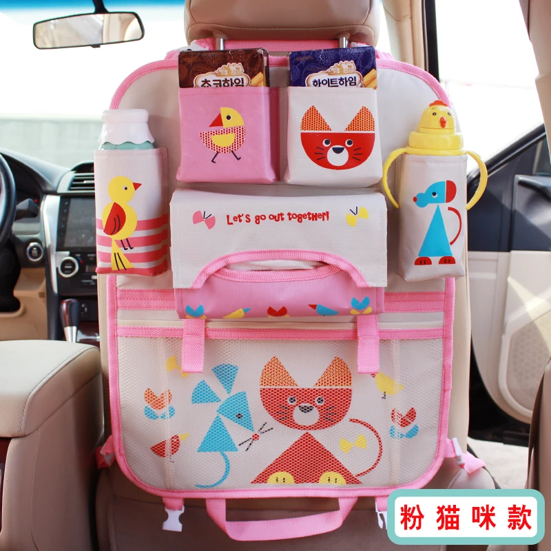Waterproof Universal Baby Stroller Bag Organizer Baby Car Hanging Basket Storage Stroller Accessories Portable Cartoon HandBag