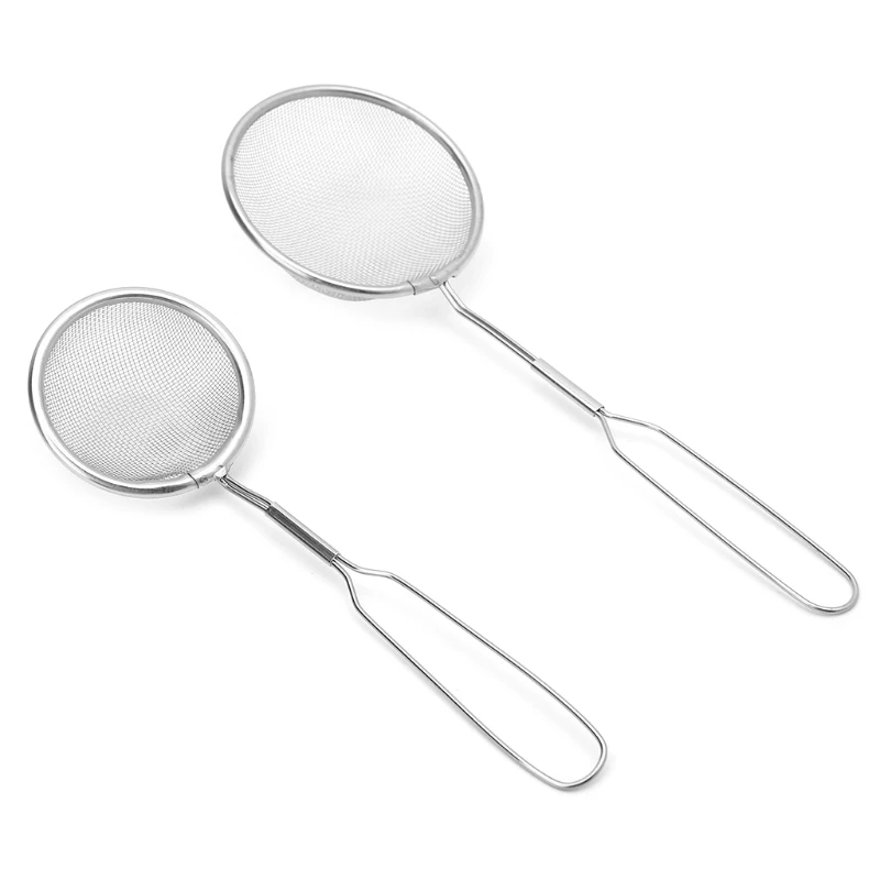 

OOTDTY Hot Pot Filter Skimmer Stainless Steel Mesh Food Strainer Ladle Fishing Spoon