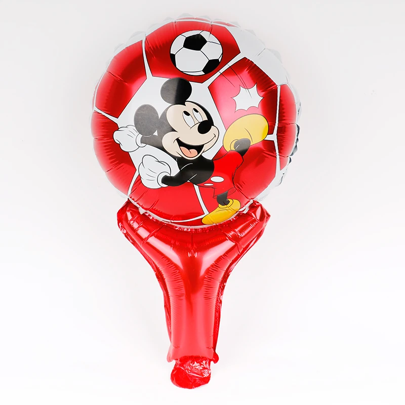 30 шт. Микки Маус вечерние украшения на день рождения Детские ручные воздушные шарики из фольги на палочке Дисней керстбаллен мультфильм принцесса шары домашний декор - Цвет: HS00503 red mickey