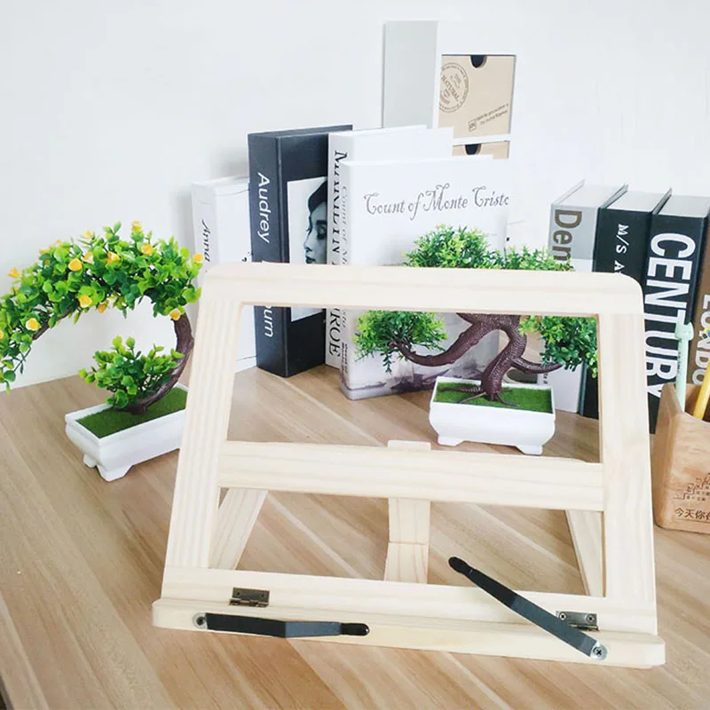

Hot sale Wooden Frame Reading Bookshelf Kid Baby Toy Multifunction Book Notebook Holder Desktop Stand Dock Bracket Portable