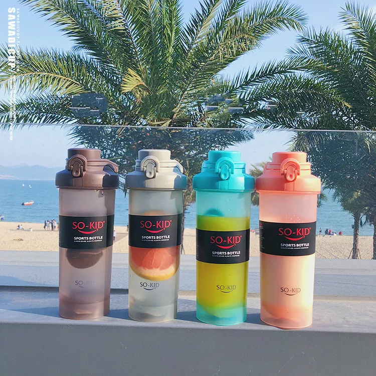 

Explosion Sport Kids Cute Water Bottles 700ML Protein Shaker Outdoor Travel Portable Leakproof Tritan Plastic Drink BPA Camping