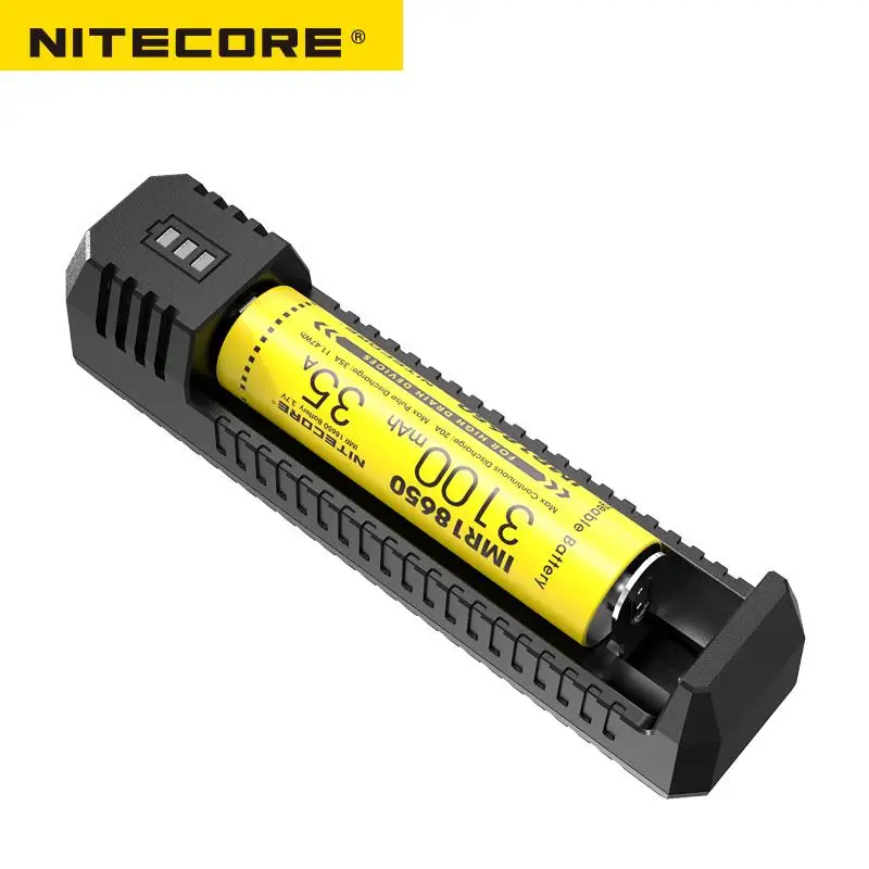 NITECORE UI1 UI2 Портативный USB Li-Ion Батарея Зарядное устройство совместимо с 26650 20700 21700 18650 16340 14500 Батарея