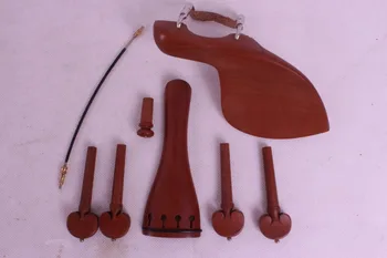 

1set 4/4 violin parts jujube wood Copper bead inlay violin accessories#19