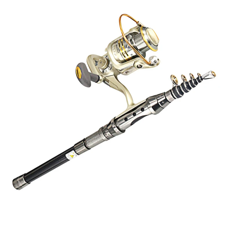 Perigee Baitcasting المحمولة الكربون تلسكوبي قصبة الصيد و الصيد بكرة عجلة المفرطة الصلابة البحر القطب الصيد قضيب الغزل كومبو