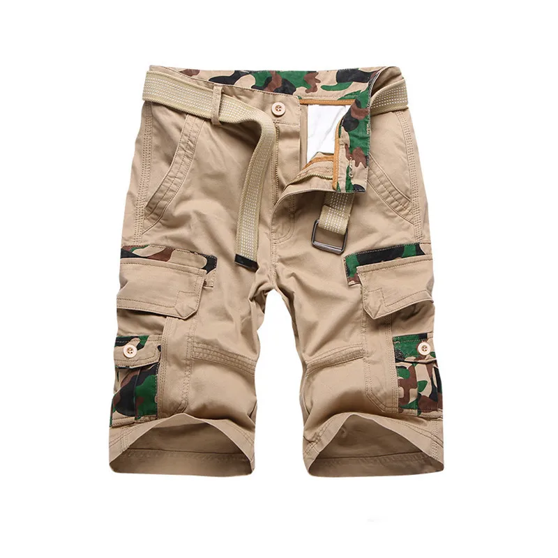 Повседневные хлопковые шорты мужские летние новые хип-хоп карго шорты камуфляжные Mult-pocket короткие Masculino мужская одежда