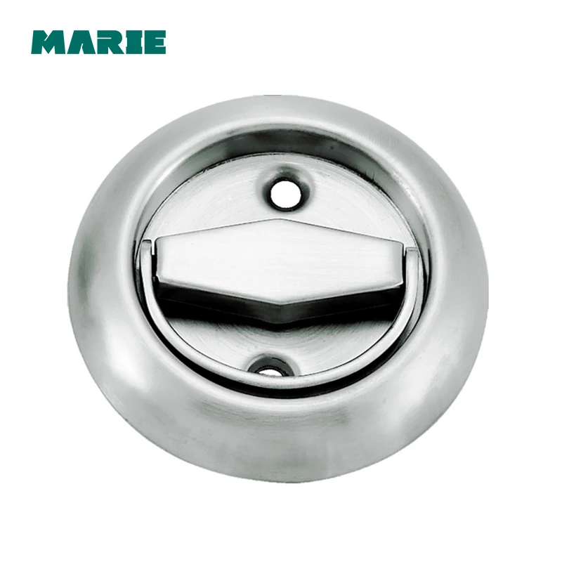 Round Hidden Stealth Spring Invisible Furniture Drawer Small Handle Press Bounce Up Tatami Handle Furniture Hardware