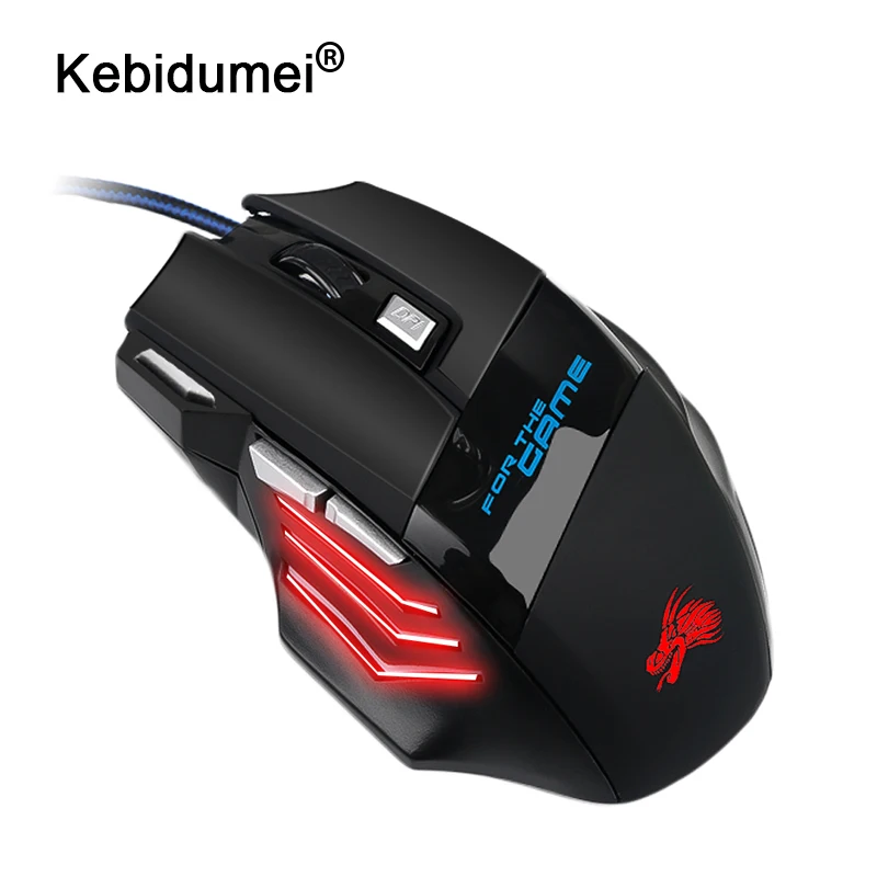

Professional USB Wired Gaming Mouse 7 Button 5500DPI LED Optical Computer Mouse Gamer Mice Game Mouse Silent Mouse For PC Laptop
