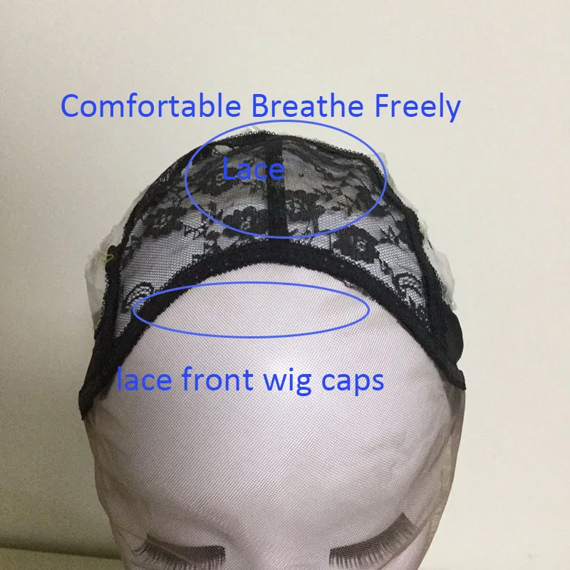 Mesh Front Glueless Lace Wig Cap For Making Wigs With Adjustable Straps Weaving Caps For Women Hair & Hairnets Easycap 6020