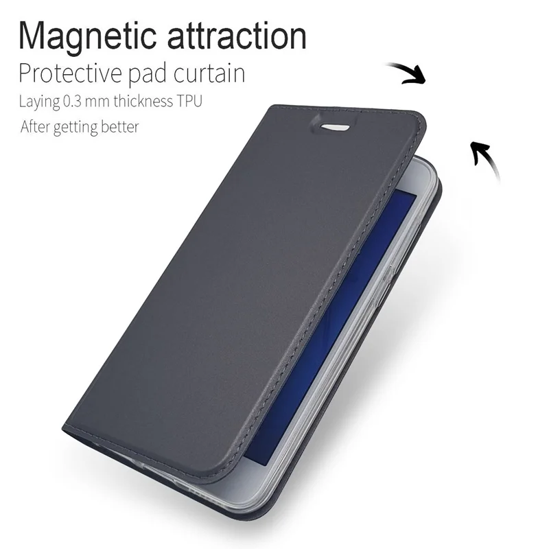 Чехол для Huawei Honor 6A чехол из искусственной кожи флип DLI TL20 роскошный Магнитный