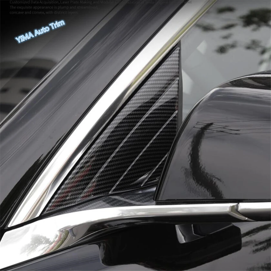 

Lapetus Car Styling Outside Pillar A Column Triangle Rearview Mirror Cover Trim Fit For Tesla Model 3 2018 2019 Carbon Fiber ABS