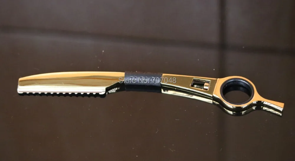 

Golden color professional hair thin knife knife razor cut my hair razor razor blade sword scraping
