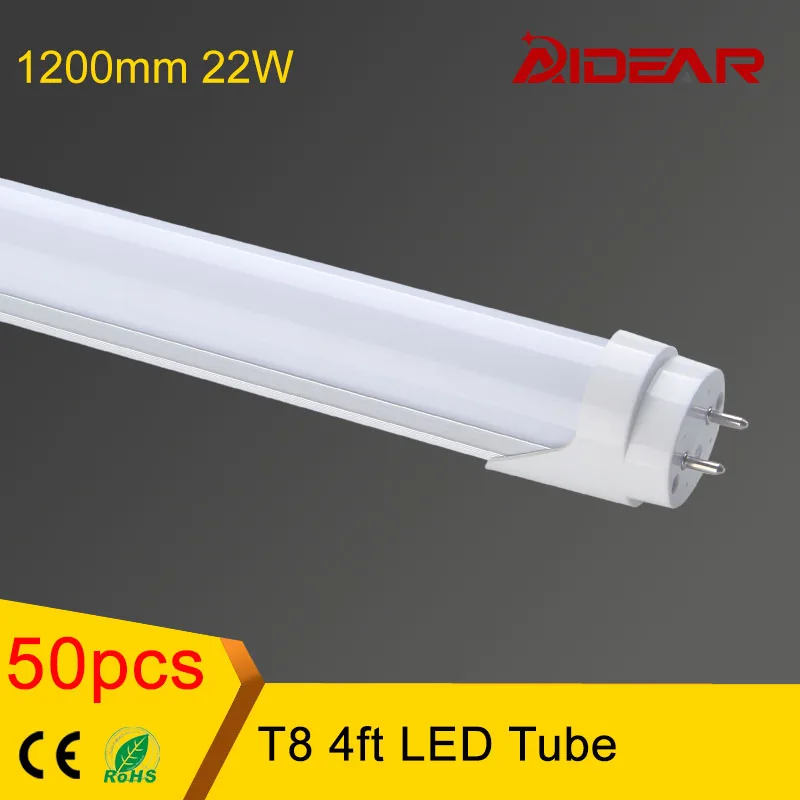 Fedex Free Shipping 4ft 1200mm 22W T8 led tube, AC85 265V 120pcs