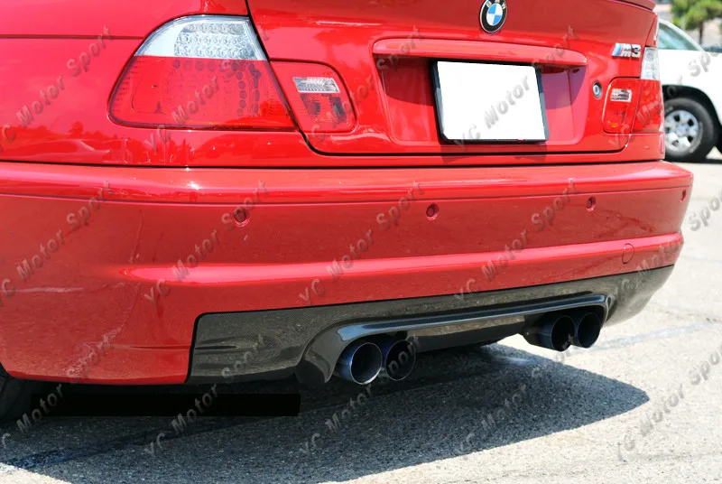 2000-2006 BMW E46 M3 CSL Style Rear Diffuser Half CF (4)