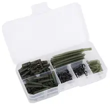 Профессиональный Карп Рыболовный комплект оснастки Q-shape Вертлюги резиновый наконечник трубы рыболовный чехол для инструментов рыболовные снасти аксессуары