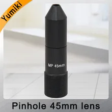 Yumiki HD 2,0 мегапикселя 45 мм Пинхол объектив, объектив камеры видеонаблюдения, M12 крепление, формат изображения ", F1.6, фиксированная диафрагма