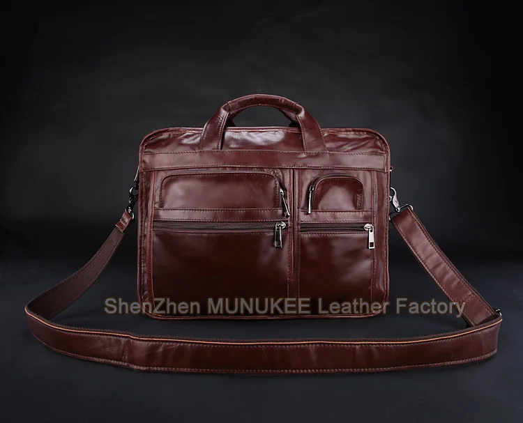 Высококачественный мужской портфель из натуральной кожи деловая сумка кожаная