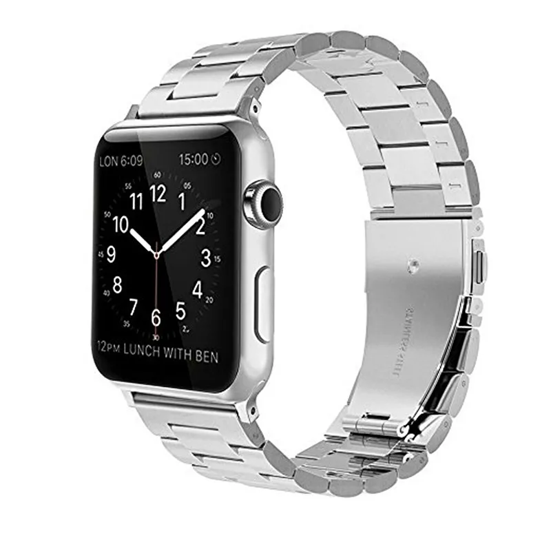 Ремешок для часов серии Apple Watch 5/4 мм 44 мм Цельный металлический браслет из нержавеющей стали ремешок для iWatch полосы