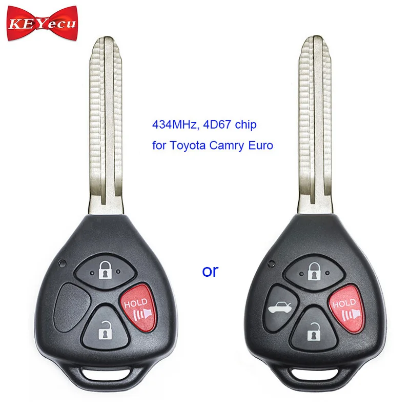 KEYECU для Toyota Camry 2003 2004 2005 2006 2007 2008 2010 2011 сменный пульт дистанционного управления