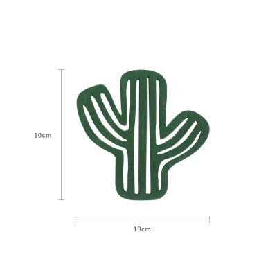 4 шт. деревянные подставки кактус подставка для напитков новинка подарок для домашнего офиса бар декор в скандинавском стиле - Цвет: 4pcs