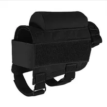 חדש בד טקטי רובה מקרים שאר הלחי Riser תחמושת מחסניות ציד Carrier פאוץ עגול מחסנית תיק מעטפת Buttstock תחמושת(China)