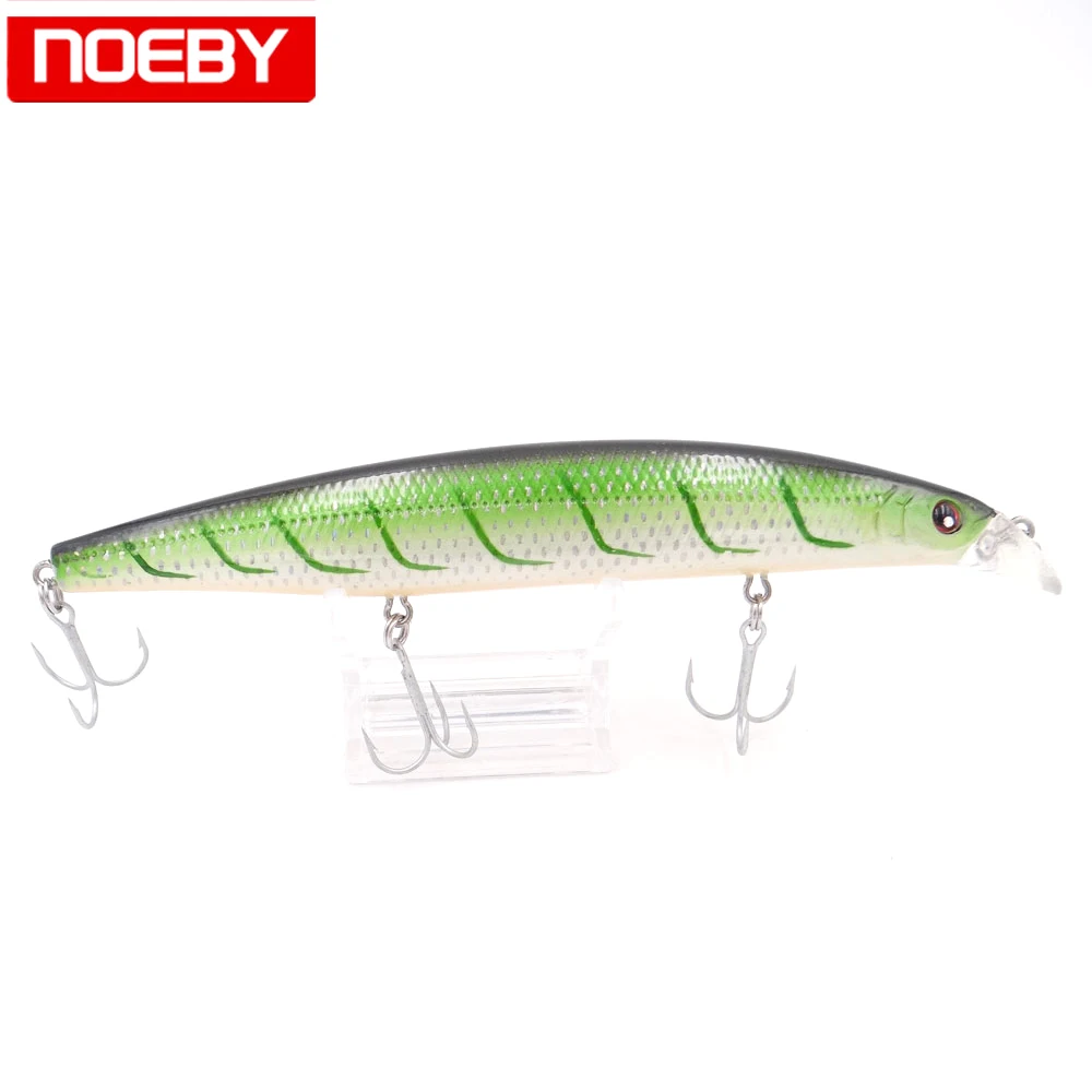 

NOEBY Fishing Lure Trolling Minnow Hard Baits 15cm 33g Floating 0-0.5m Jerkbait Isca Artificial Pesca Leurre Peche Wobblers