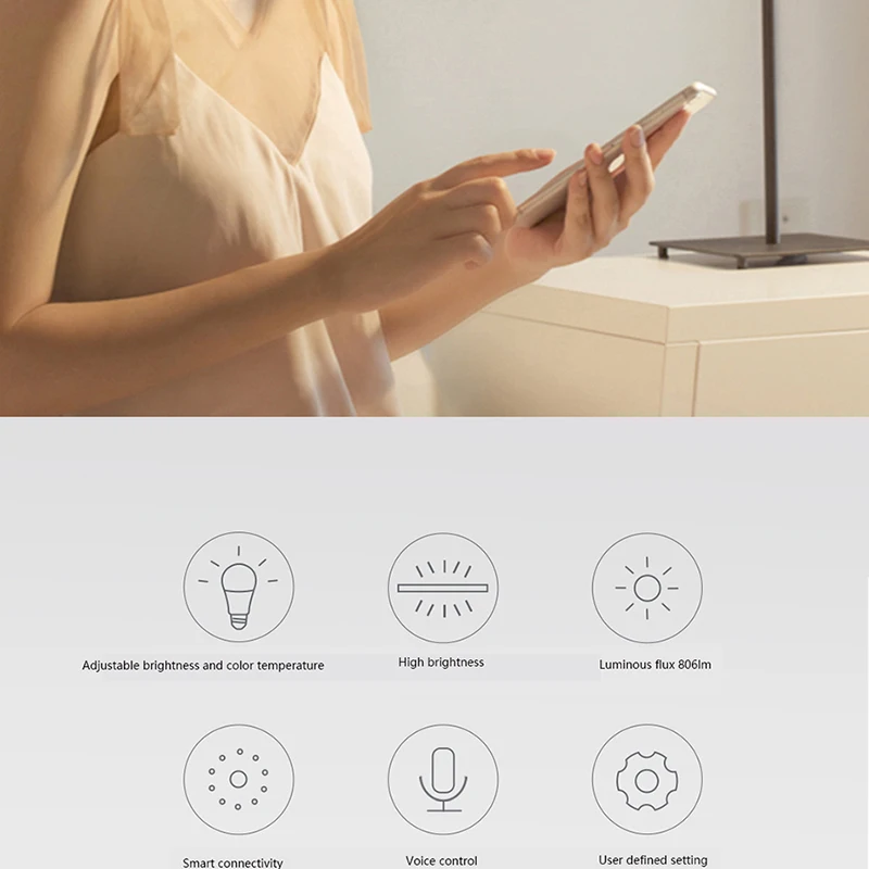 2018 Bulk Sale XIAOMI Aqara 9W E27 2700K-6500K 806lum Smart White Color LED Bulb Light Lamp Work wi - 32956963316