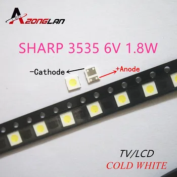 

500pcs SHARP LED backlight LCD TV 3535 3537 LED SMD Lamp bead bead 1.8W 6V 3535 Cold white