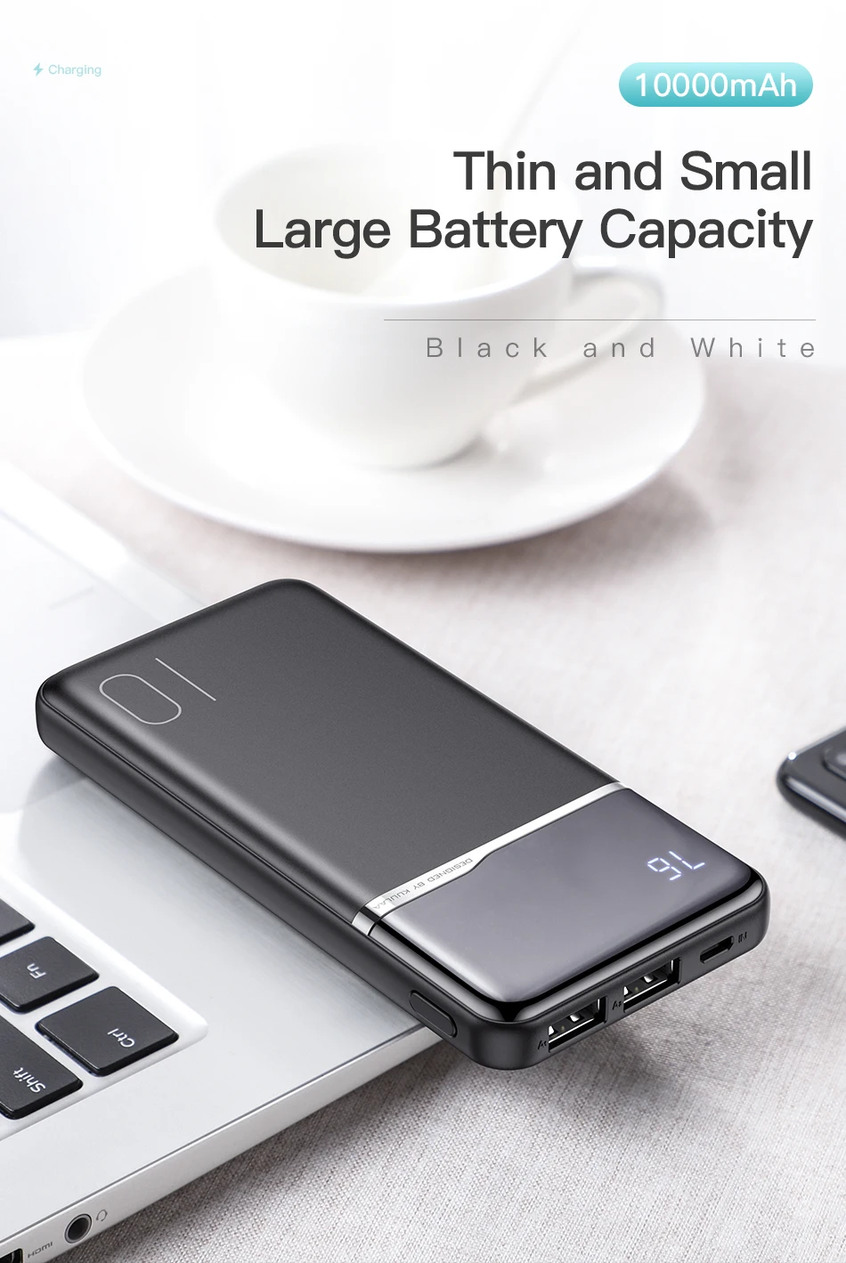 KUULAA power bank 10000mah portable charger powerbank 10000 mah for xiaomi mi 10 9 iPhone 12 11 X XR Blackview A80 A60 poverbank power bank portable charger