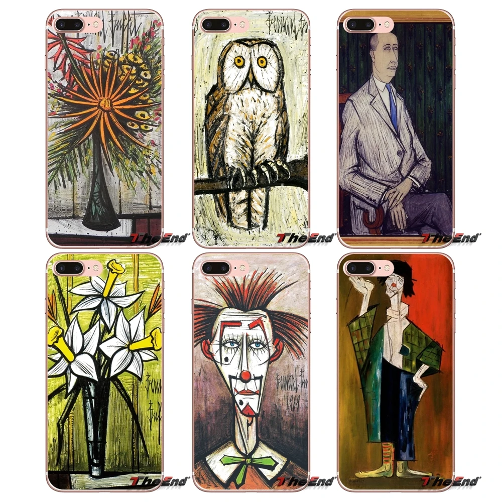 Cell Phone Shell Case Bernard Buffet Classic Paint Art For Apple iPhone X 4 4S 5 5S SE 5C 6 6S 7 8 Plus 6sPlus 6Plus 7plus 8plus | Мобильные
