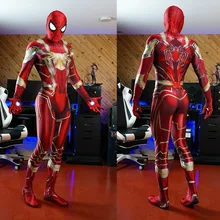 Костюм Человека-паука MCU Железный Паук красное золото 3D спандекс косплей Человек-паук Zentai костюм на заказ боди горячая распродажа