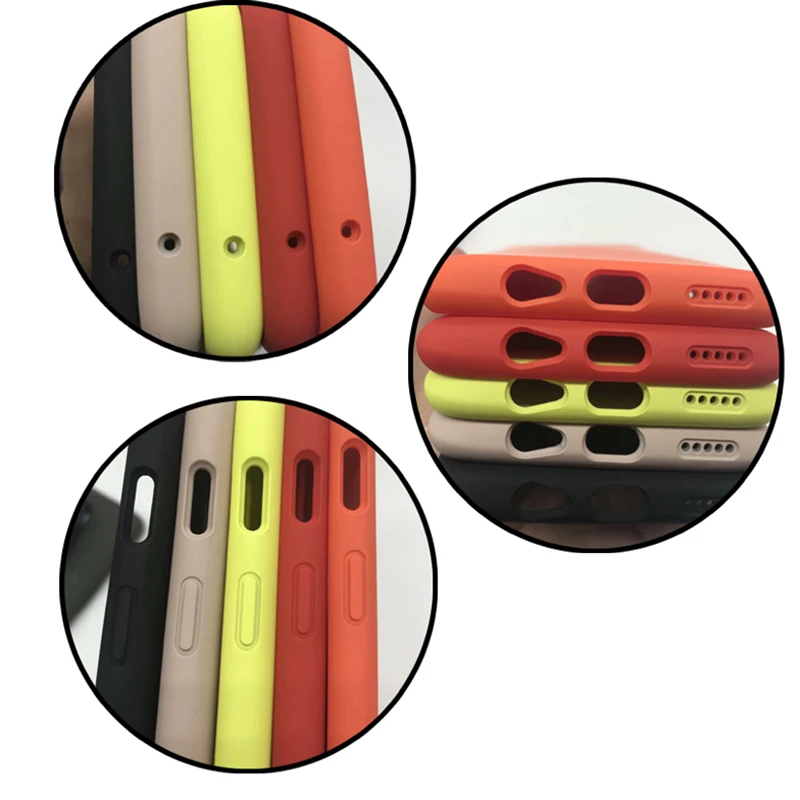 Oneplus caso 6 caso de estado líquido de silicona suave caso 6 Plus caso TPU Multicolor completa proteger Oneplus 6 atrás cubierta de la Funda