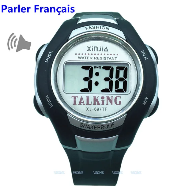 Francese Orologio Parlando Grande Voce Per Non Vedenti Quartz Alarm Clock Francese Orologio Parlando Grande Voce Per Non Vedenti Quartz Alarm Clock