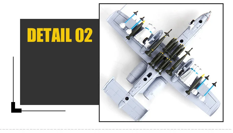 1:100 A10 Attack Fighter отлитая модель самолета Модель A-10 самолет истребитель сплава моделирование готовой военный Ornaments16.5 * 17,5*12 см