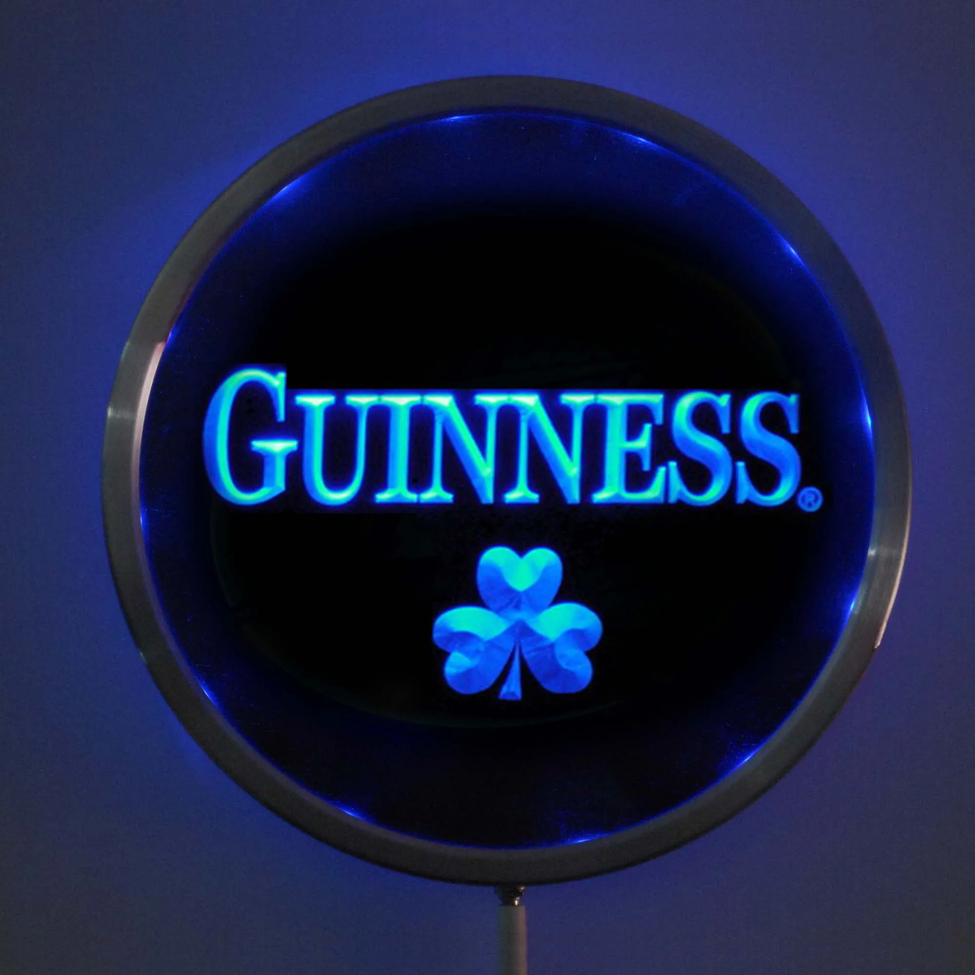 Rs a0095 Guiness Shamrock светодиодная неоновая круглая вывеска 25 см/10 дюймов RGB для бара
