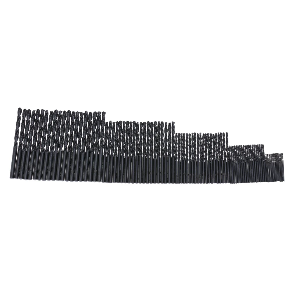 50Pcs/Set Twist Drill Bit Set Saw Set HSS High Steel Titanium Coated Drill Woodworking Wood Tool 1/1.5/2/2.5/3mm For Metal