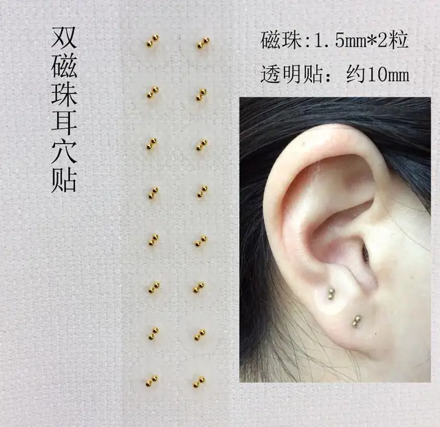 Crystal ear acupressure, ear seed, Colored Crystal, EAR BEADS FOR AURICULAR ACUPUNCTURE