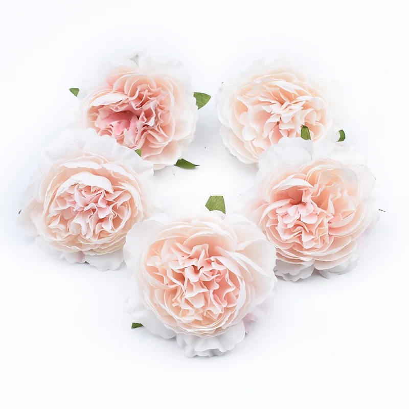 10pcs Silk peony flowers for scrapbook wedding flower wall bridal accessories clearance christmas home decor artificial flowers
