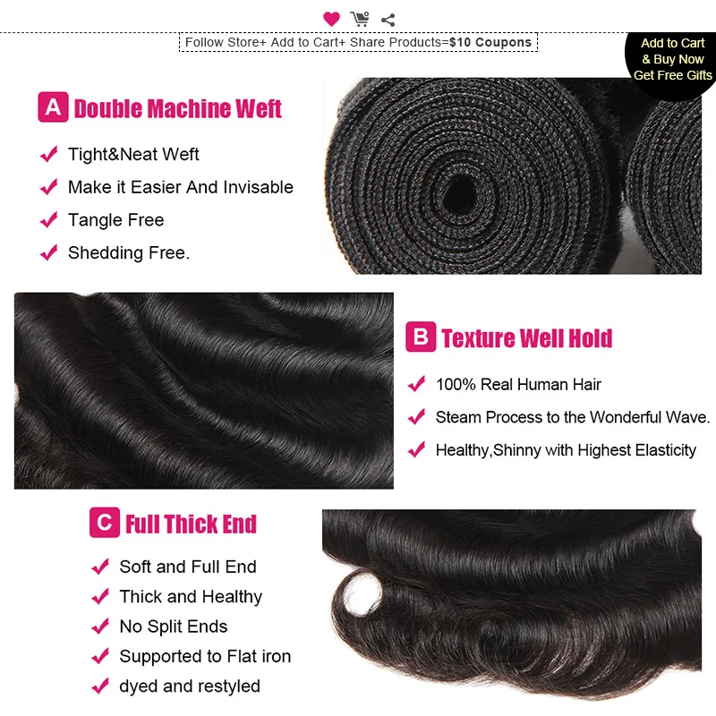 Ishow Malaysian Body Wave Hair Bundles Non Remy Hair Weave Bundles 1 piece Hair Extensions Human Hair 3 or 4 Bundles Can Buy Ishow Malaysian Body Wave Hair Bundles Non Remy Hair Weave Bundles 1 piece Hair Extensions Human Hair 3 or 4 Bundles Can Buy