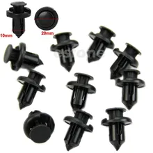 10Pcs 10mm Bumper Fender Clips Retainer ForHonda Acura Plastic Screw Auto Car Fender Interior Panel