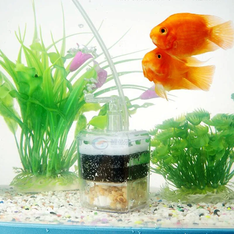 Portabel Filter Cleaner Arang Aksesoris Kecil Memancing Aquarium