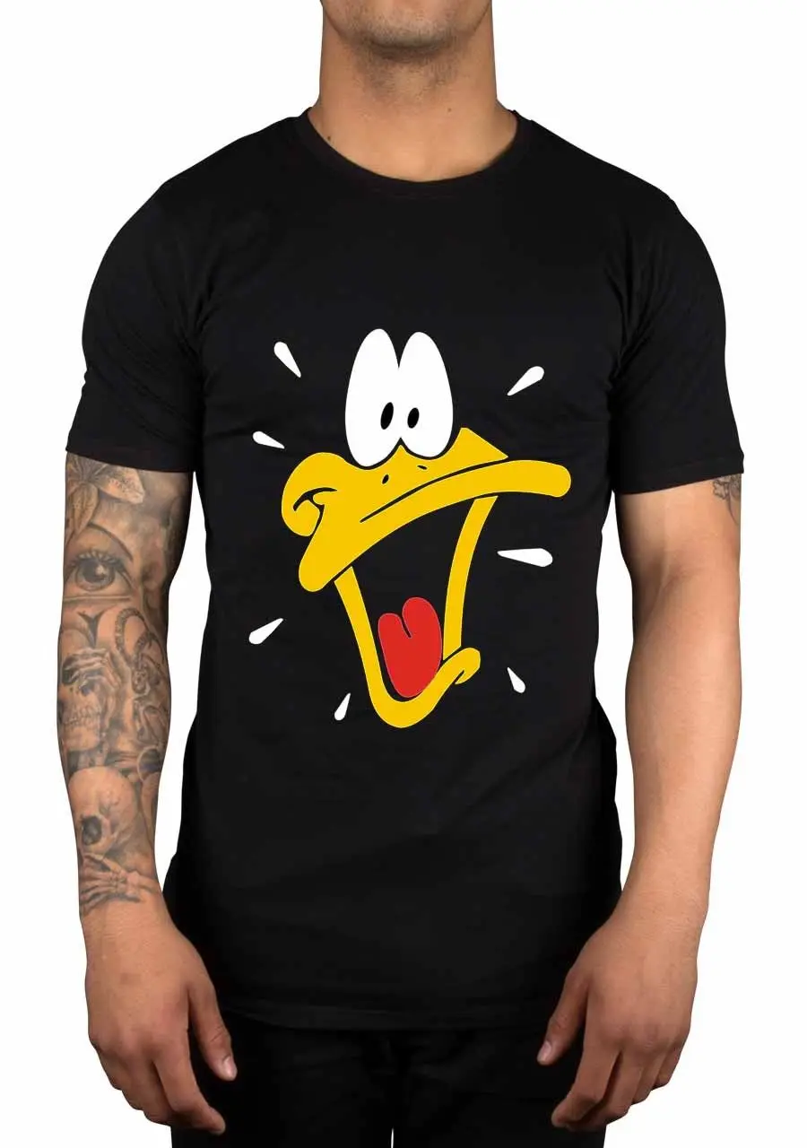 

Daffy Duck Sweat Face T-Shirt Cartoon Classic Funny Novelty Gift Retro Swag Cartoon t shirt men Unisex New Fashion tshirt