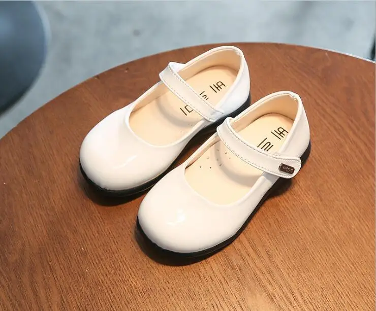 Girls PU leather princess shoes spring autumn children's shoes school girl casual footwear teenage wedding party dance