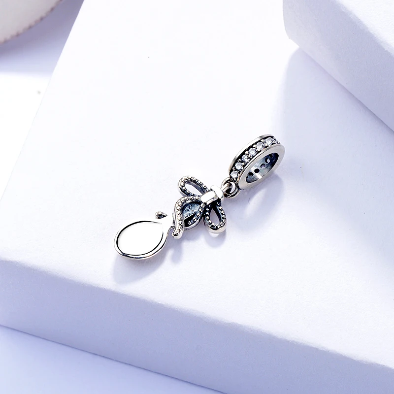 SG Sterling Silver 925 Kitchen utensil Spoon beads fit original pandora bracelet diy fine jewelry circular making for women gift Fine Jewelry