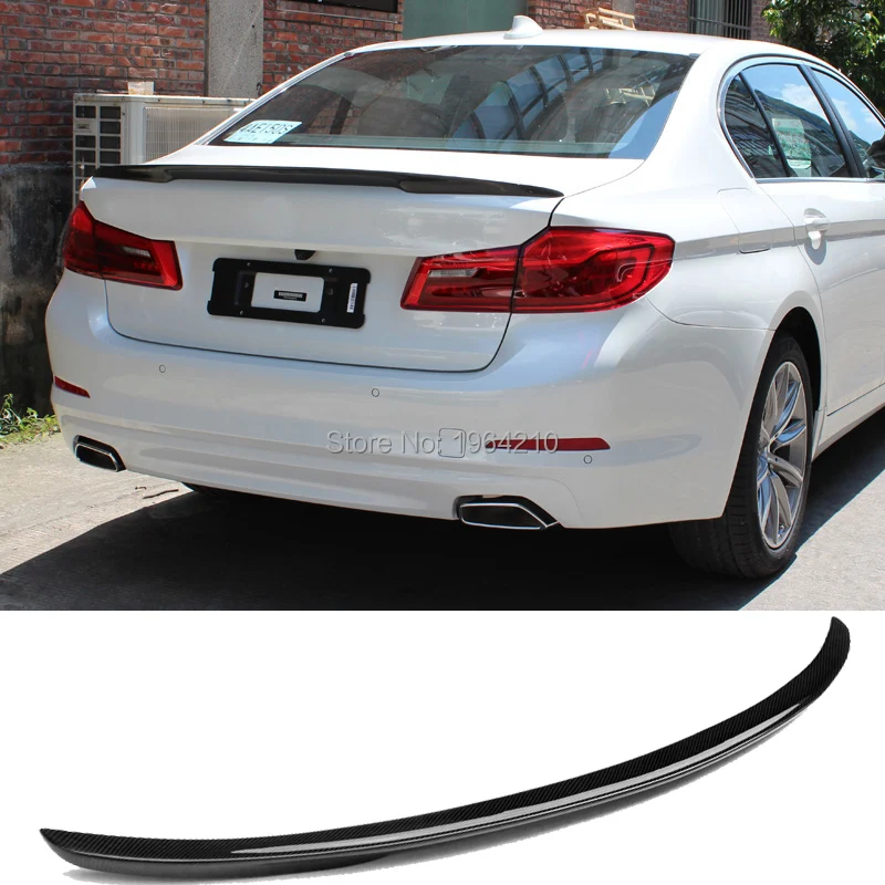 Car Styling ABS Plastic Unpainted Color Rear Spoiler Trunk Wing For BMW G30 G38 M5 520i 528i 535i 530i 525i 2017 2018 hood bug deflector