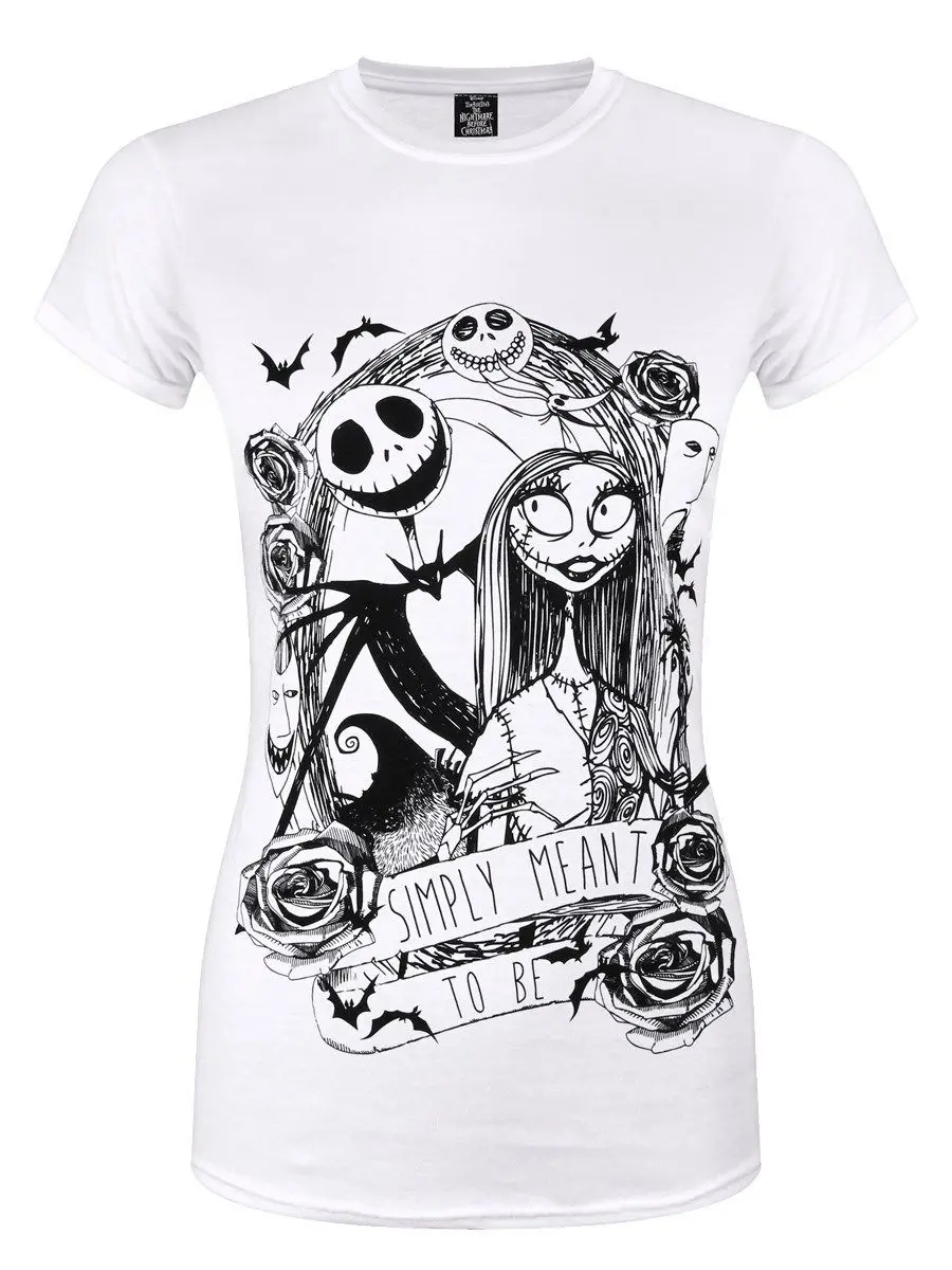 The Nightmare Before Christmas Simply Meant To Be Women's White T shirt