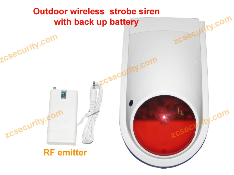 imágenes para Universal 120db sirena Inalámbrica con luz estroboscópica y batería de reserva envío gratis imágenes para Universal 120db sirena Inalámbrica con luz estroboscópica y batería de reserva envío gratis